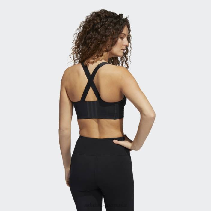 Adidas sutien cu fermoar de înaltă susținere pentru antrenament tlrd impact luxe negru femei alb negru 2JBN8933