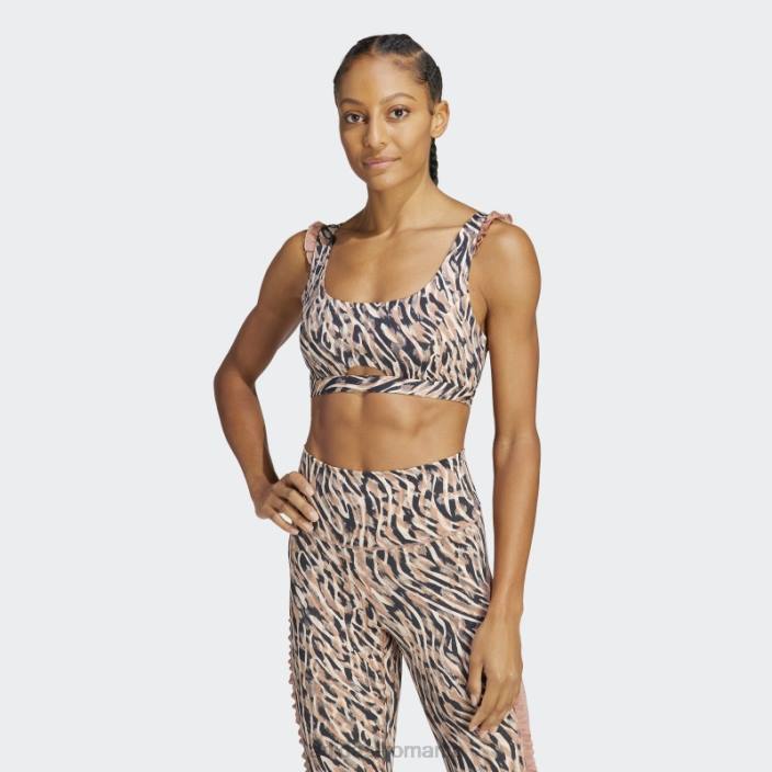 Adidas sutien cu suport mediu clay coreflow studio femei lut 2JBN9263