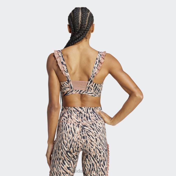 Adidas sutien cu suport mediu clay coreflow studio femei lut 2JBN9263