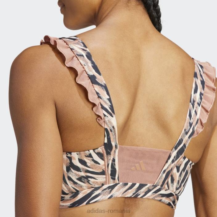 Adidas sutien cu suport mediu clay coreflow studio femei lut 2JBN9263