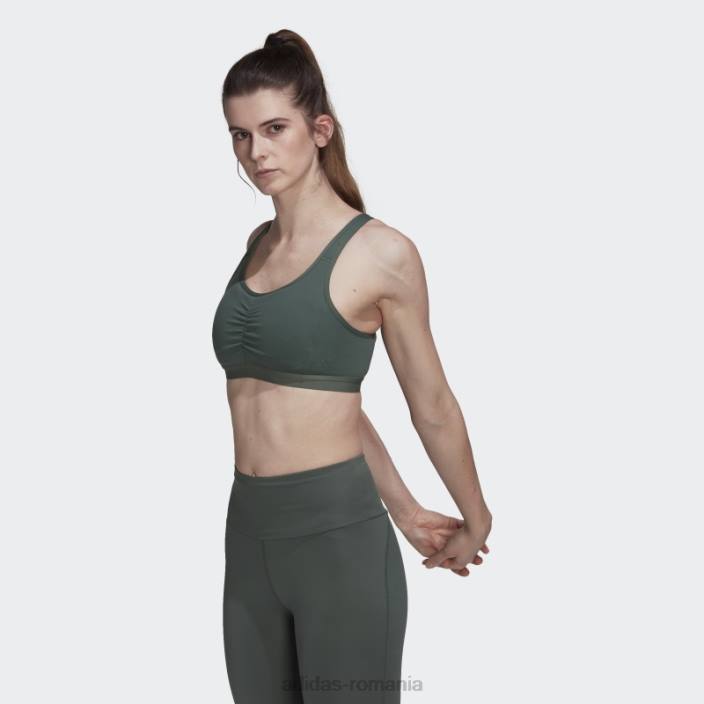 Adidas sutien cu suport mediu coreessentials verde oxid femei oxid verde 2JBN10717