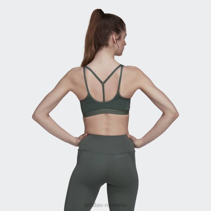 Adidas sutien cu suport mediu coreessentials verde oxid femei oxid verde 2JBN10717