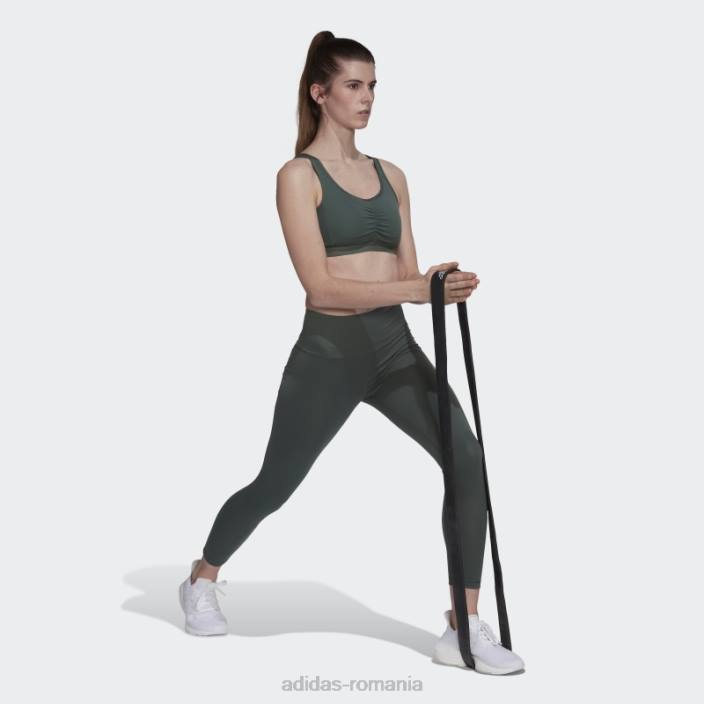 Adidas sutien cu suport mediu coreessentials verde oxid femei oxid verde 2JBN10717
