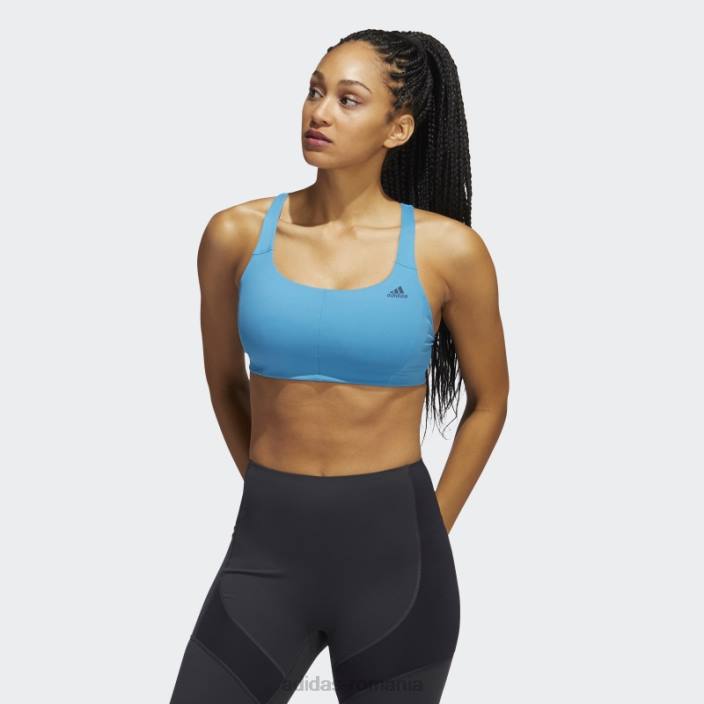 Adidas sutien cu suport mediu coreflow craft blue femei craft blue 2JBN2965
