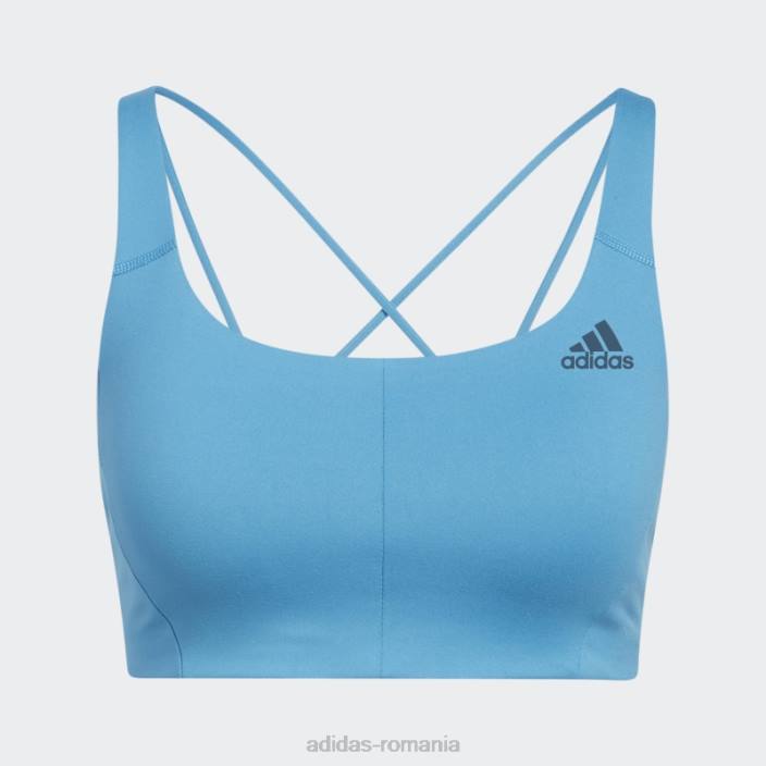 Adidas sutien cu suport mediu coreflow craft blue femei craft blue 2JBN2965