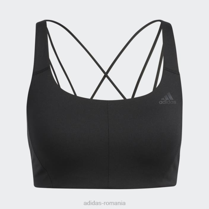 Adidas sutien cu suport mediu coreflow negru adidas femei negru/carbon 2JBN8892