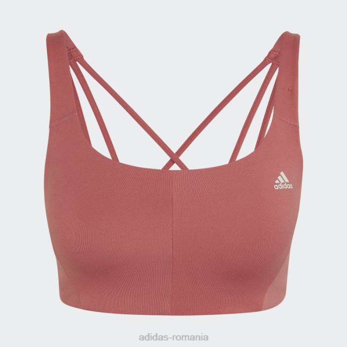 Adidas sutien cu suport mediu coreflow roșu femei roșu/aluminiu 2JBN10783