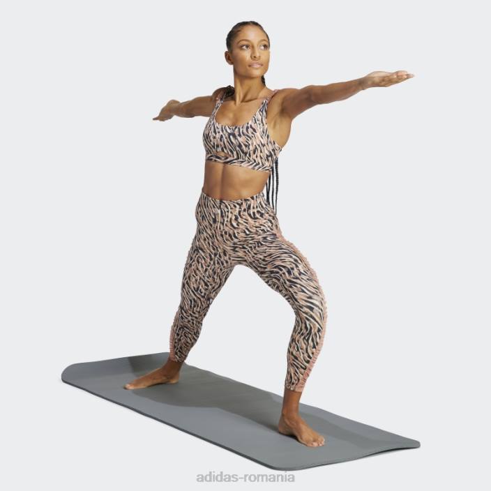 Adidas sutien cu suport mediu coreflow studio argilă femei lut 2JBN17414