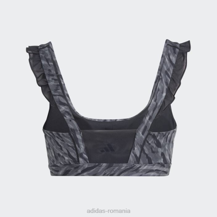 Adidas sutien cu suport mediu coreflow studio negru adidas femei negru 2JBN9054