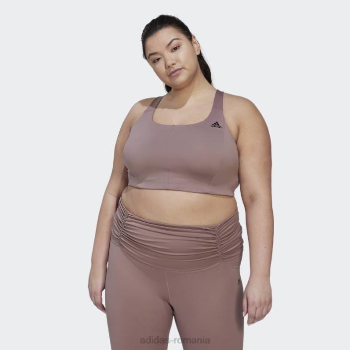 Adidas sutien cu suport mediu coreflow violet (mărime plus) adidas femei Violet 2JBN10749