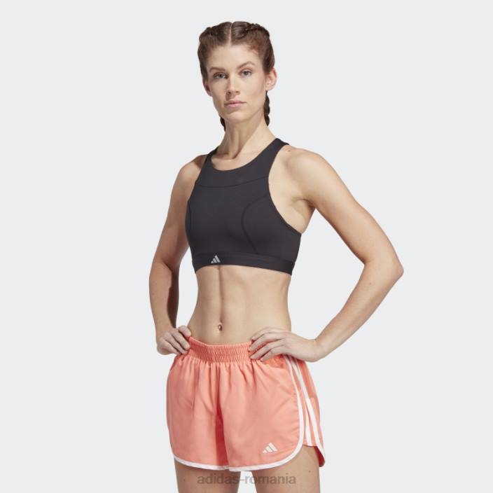Adidas sutien cu suport mediu pentru alergare negru femei negru 2JBN17155
