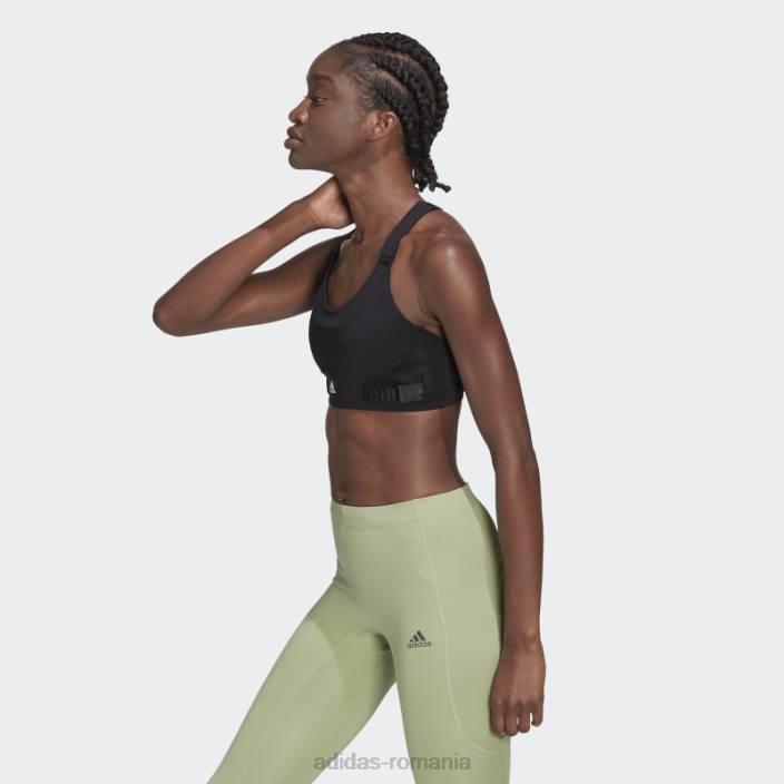 Adidas sutien cu susținere înaltă fastimpact luxe run negru femei alb negru 2JBN16381