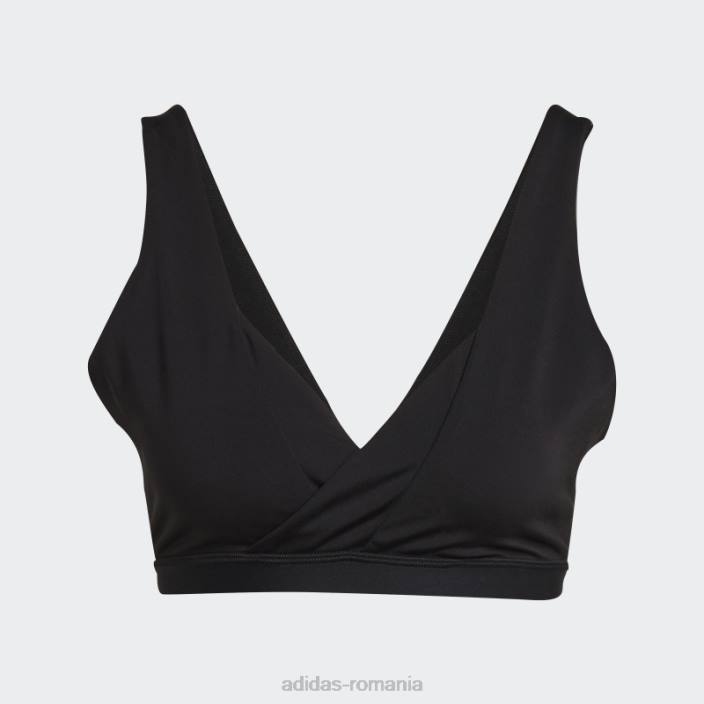 Adidas sutien de alăptare cu susținere luminoasă de studio black yoga essentials femei negru 2JBN9382