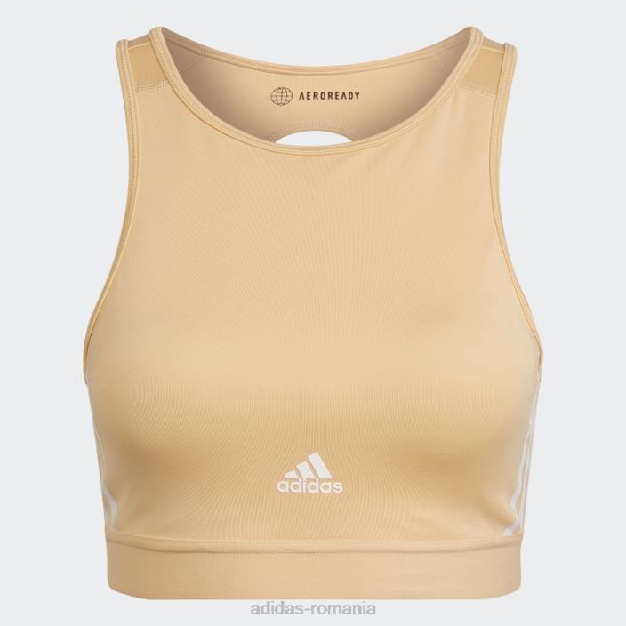 Adidas sutien de antrenament cu susținere ușoară pentru antrenament aeroready amber hyperglam femei chihlimbar 2JBN2831