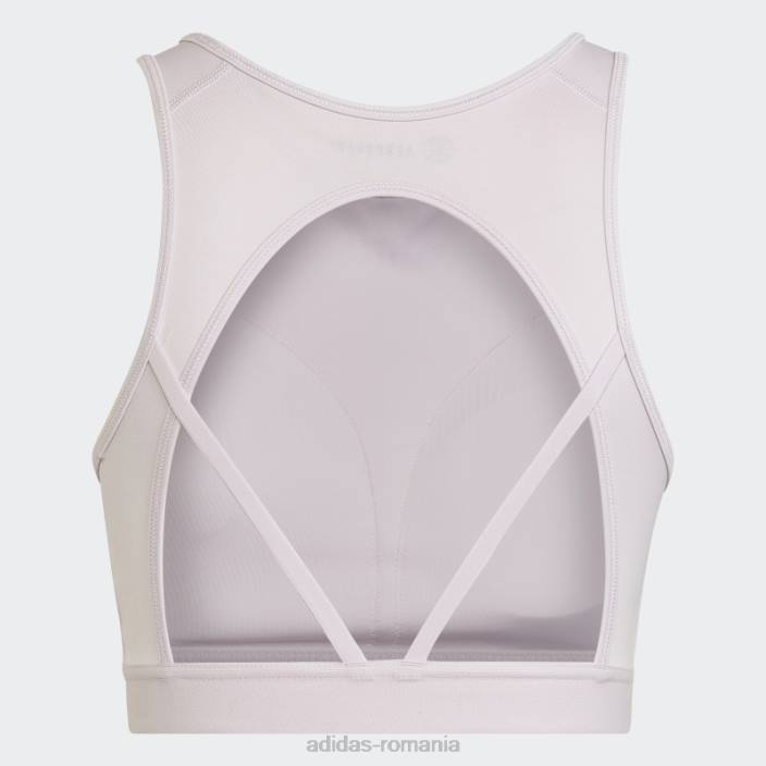 Adidas sutien de antrenament cu susținere ușoară pentru antrenament aeroready hyperglam roz adidas femei roz 2JBN2853