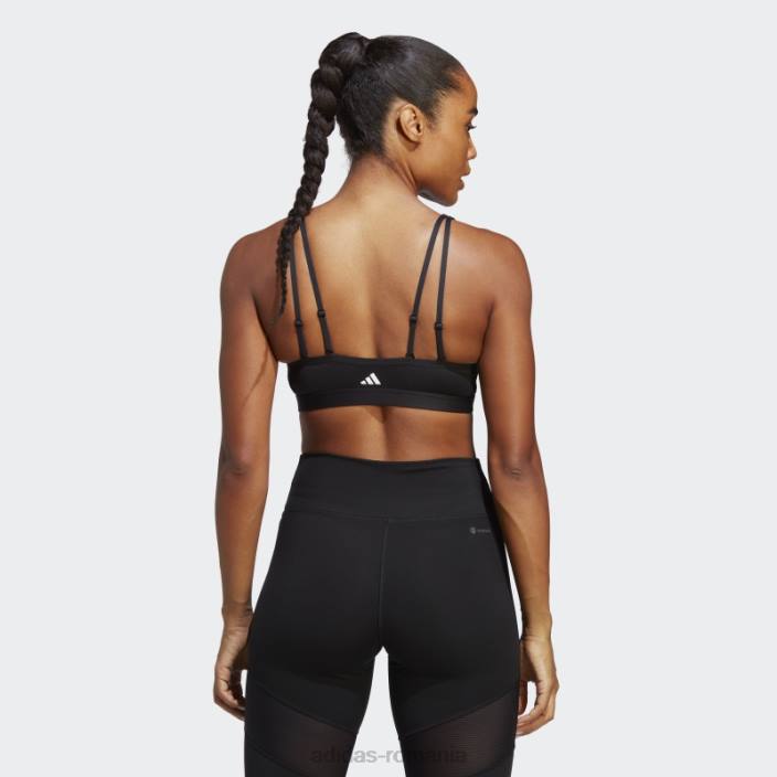 Adidas sutien de antrenament de sustinere usoara negru femei negru 2JBN17329
