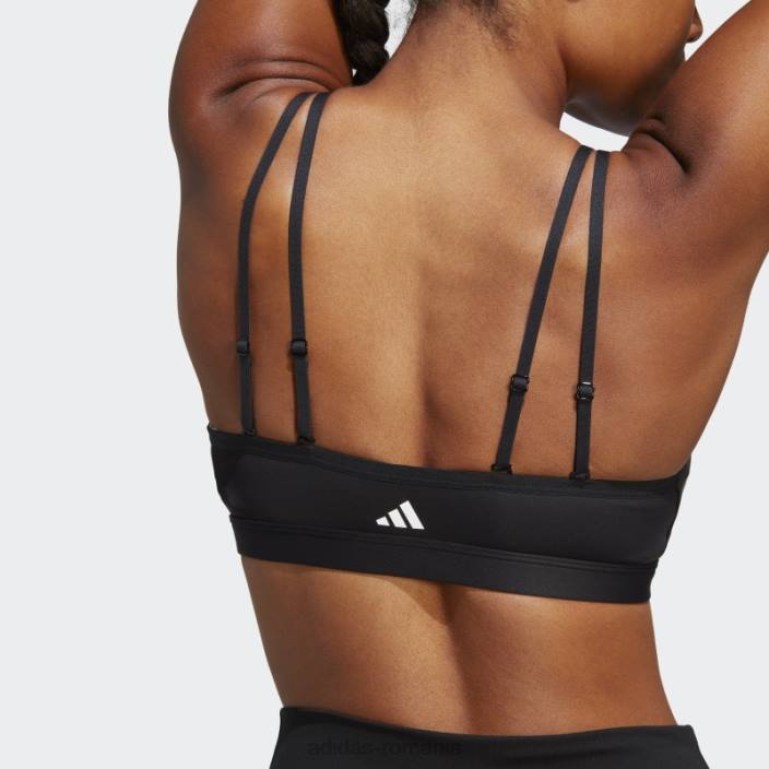 Adidas sutien de antrenament de sustinere usoara negru femei negru 2JBN17329