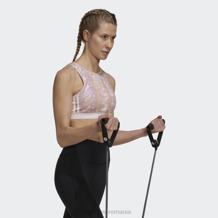 Adidas sutien de antrenament hyperglam aeroready cu susținere ușoară multicolor adidas femei multicolor/roz/chihlimbar/mov 2JBN2868