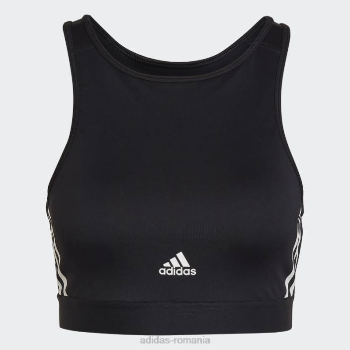 Adidas sutien de antrenament hyperglam aeroready cu susținere ușoară negru adidas femei negru 2JBN2982