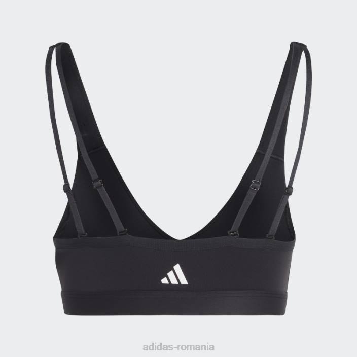 Adidas sutien de antrenament negru cu sustinere usoara femei negru 2JBN9052