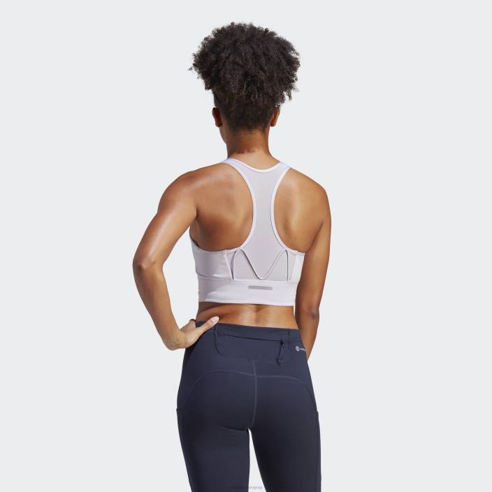 Adidas sutien de buzunar pentru alergare cu sprijin mediu silver Dawn femei zori argintii 2JBN16727