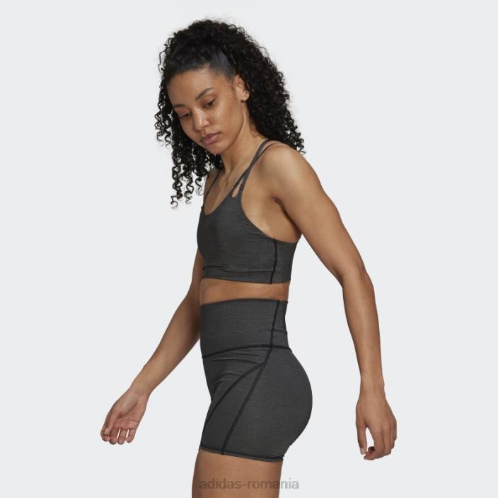 Adidas sutien de foc cu susținere la lumină yoga luxe studio negru adidas femei negru 2JBN10662