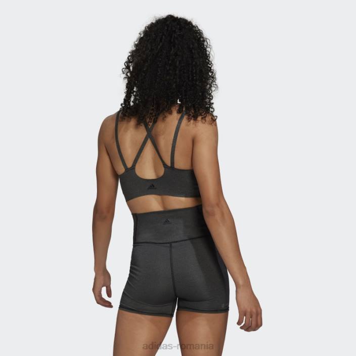 Adidas sutien de foc cu susținere la lumină yoga luxe studio negru adidas femei negru 2JBN10662