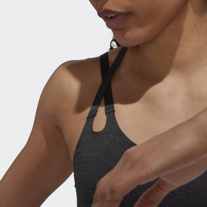 Adidas sutien de foc cu susținere la lumină yoga luxe studio negru adidas femei negru 2JBN10662