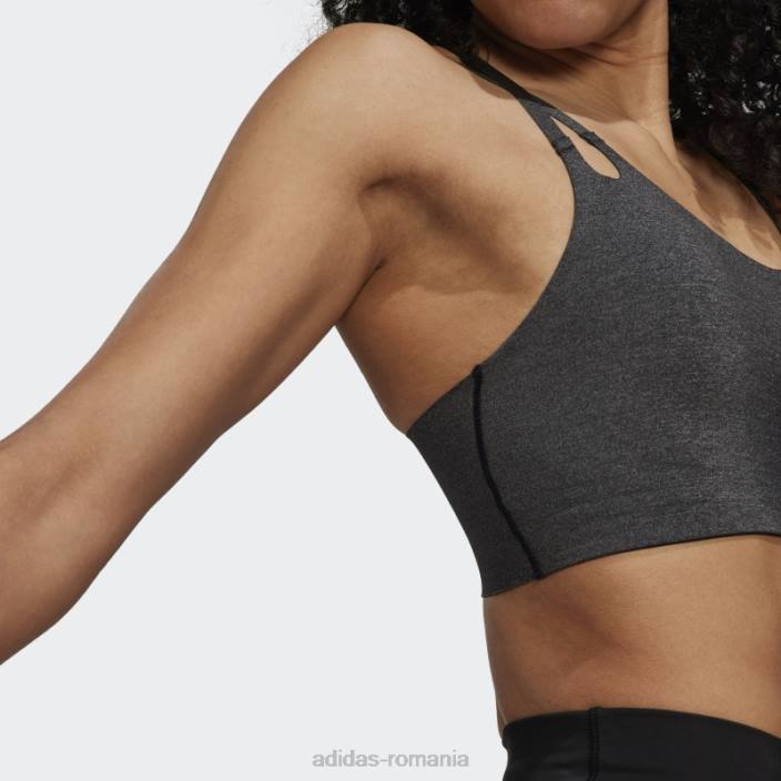 Adidas sutien de foc cu susținere la lumină yoga luxe studio negru adidas femei negru 2JBN10662