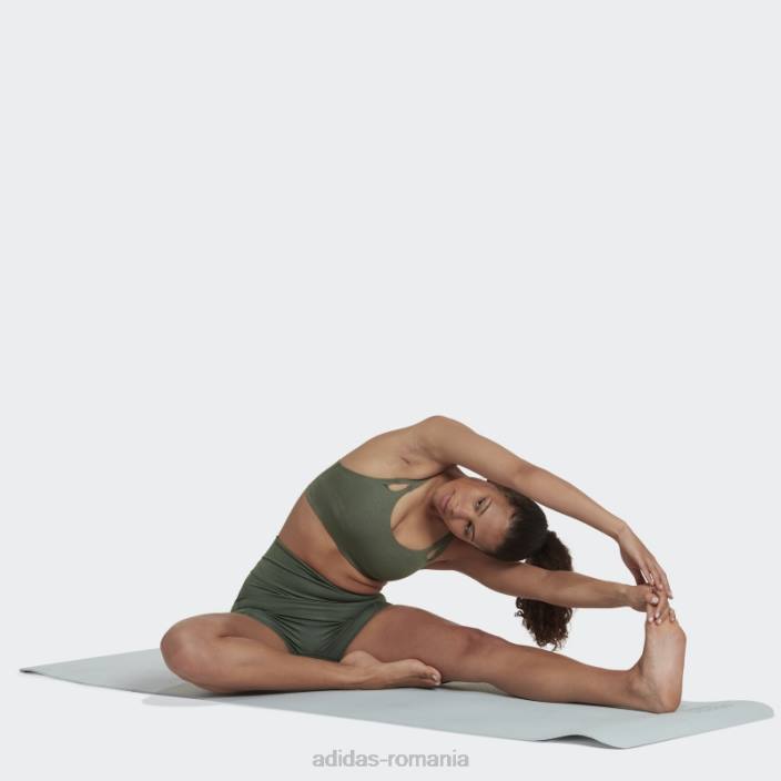 Adidas sutien de foc cu susținere la lumină yoga luxe studio verde oxid adidas femei oxid verde 2JBN10752