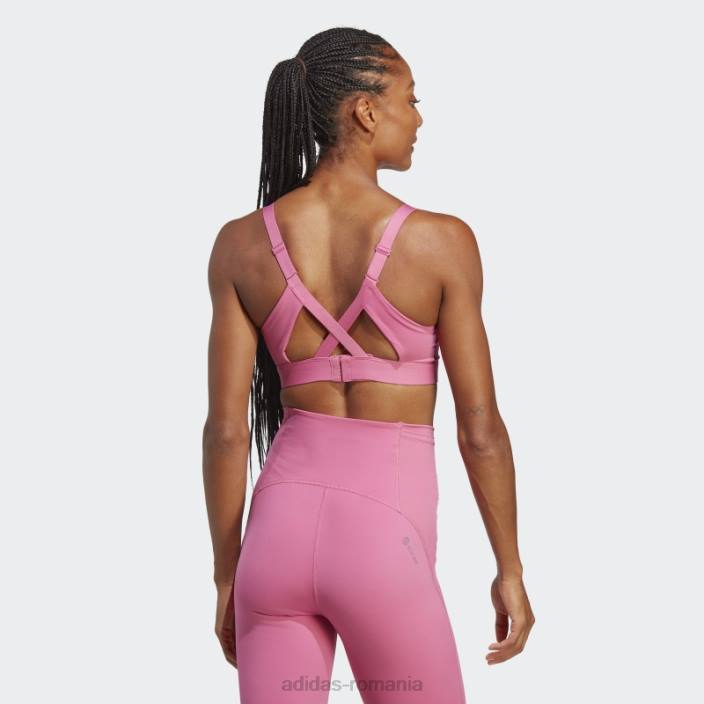 Adidas sutien de înaltă susținere pentru antrenament cu impact croit fucsia femei fucsie 2JBN9136