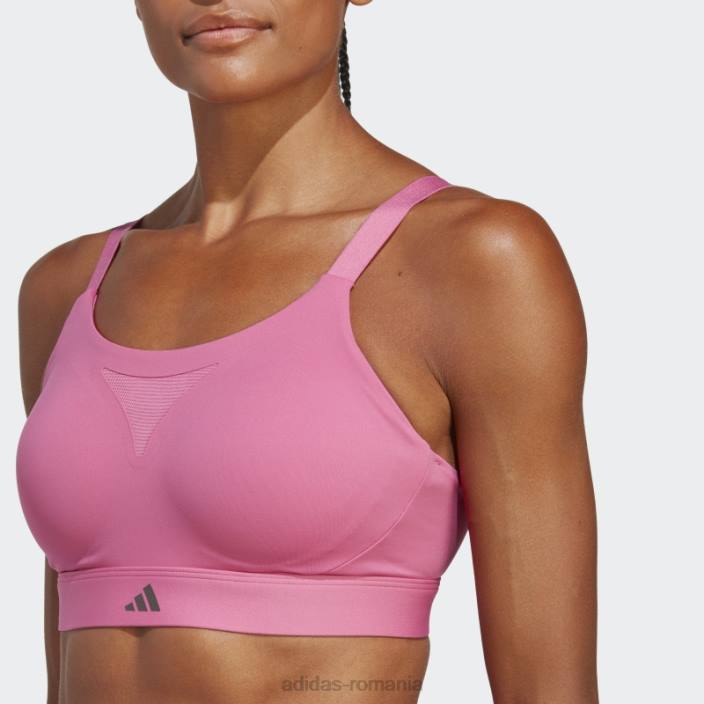 Adidas sutien de înaltă susținere pentru antrenament cu impact croit fucsia femei fucsie 2JBN9136