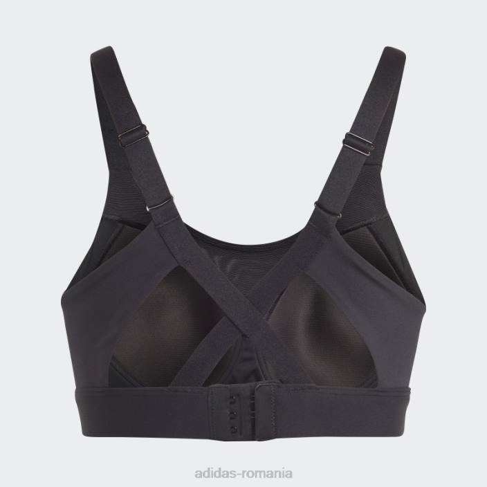 Adidas sutien de înaltă susținere pentru antrenament de impact pe măsură, negru adidas femei alb negru 2JBN9036