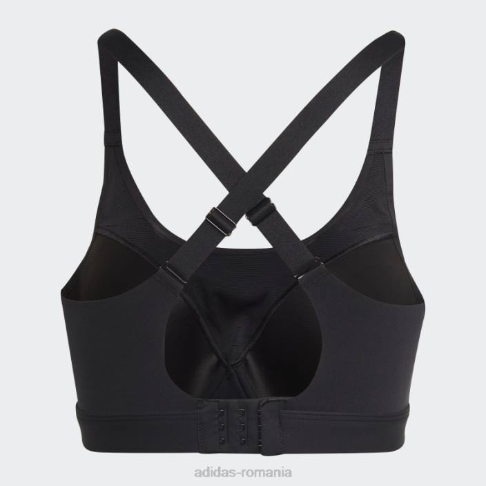 Adidas sutien de înaltă susținere pentru antrenament de lux impact negru croit femei negru 2JBN9106