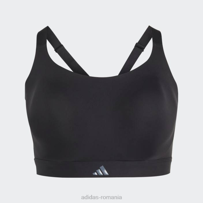 Adidas sutien de înaltă susținere pentru antrenament de lux impact negru croit (mărime plus) femei negru 2JBN16763