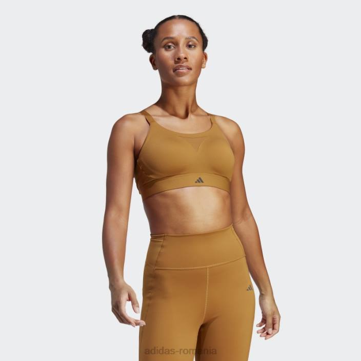 Adidas sutien de înaltă susținere pentru antrenament la impact, bronz femei bronz 2JBN9260