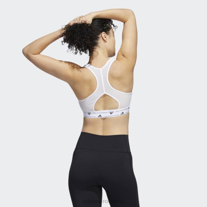 Adidas sutien de sprijin mediu powerreact training alb femei alb 2JBN8912