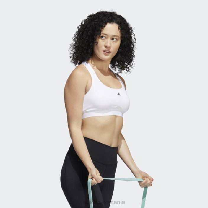 Adidas sutien de sprijin mediu powerreact training alb femei alb 2JBN8912
