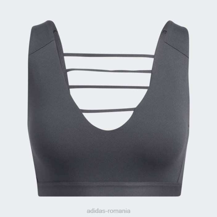 Adidas sutien de susținere a luminii de lux carbon yoga studio adidas femei carbon 2JBN2871