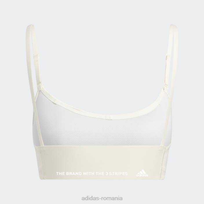 Adidas sutien de susținere a luminii yoga studio alb femei alb 2JBN2918