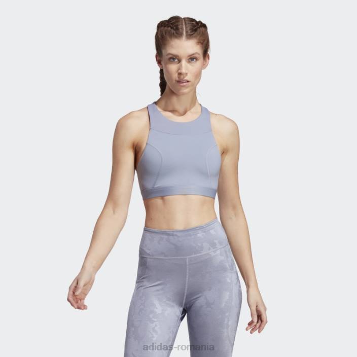 Adidas sutien de susținere medie pentru alergare violet argintiu adidas femei violet argintiu 2JBN9357
