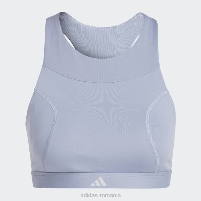 Adidas sutien de susținere medie pentru alergare violet argintiu adidas femei violet argintiu 2JBN9357