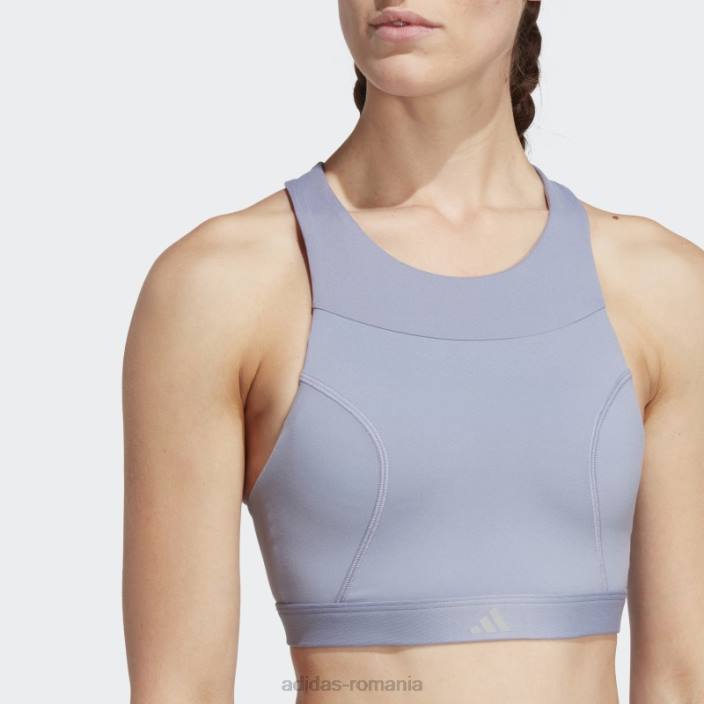 Adidas sutien de susținere medie pentru alergare violet argintiu adidas femei violet argintiu 2JBN9357