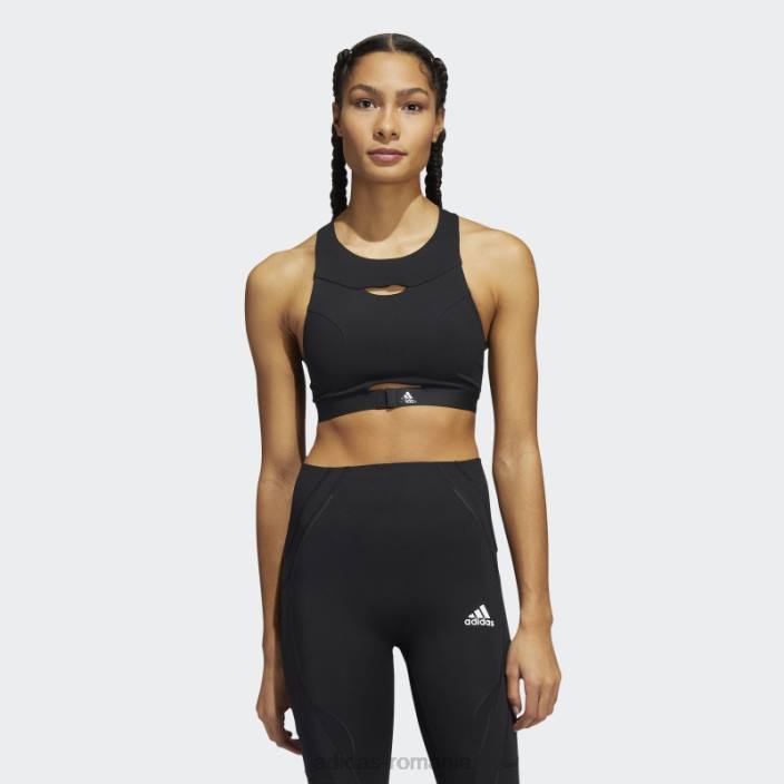 Adidas sutien de susținere mediu powerimpact luxe training negru adidas femei negru 2JBN9252