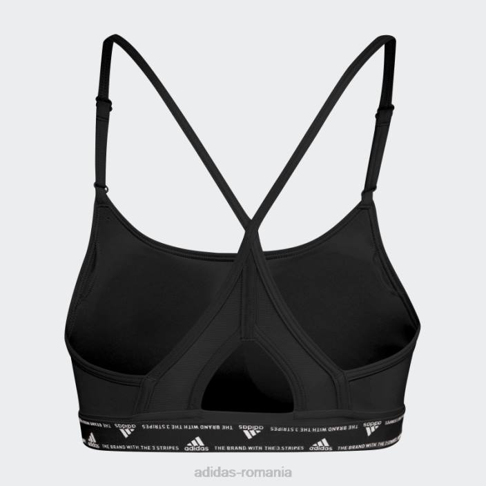 Adidas sutien de susținere ușoară de antrenament aeroreact negru femei negru 2JBN17024