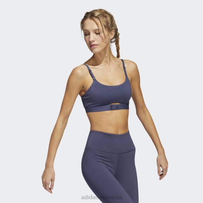 Adidas sutien de susținere ușoară de antrenament de lux aeroimpact bleumarin adidas femei marina 2JBN3000