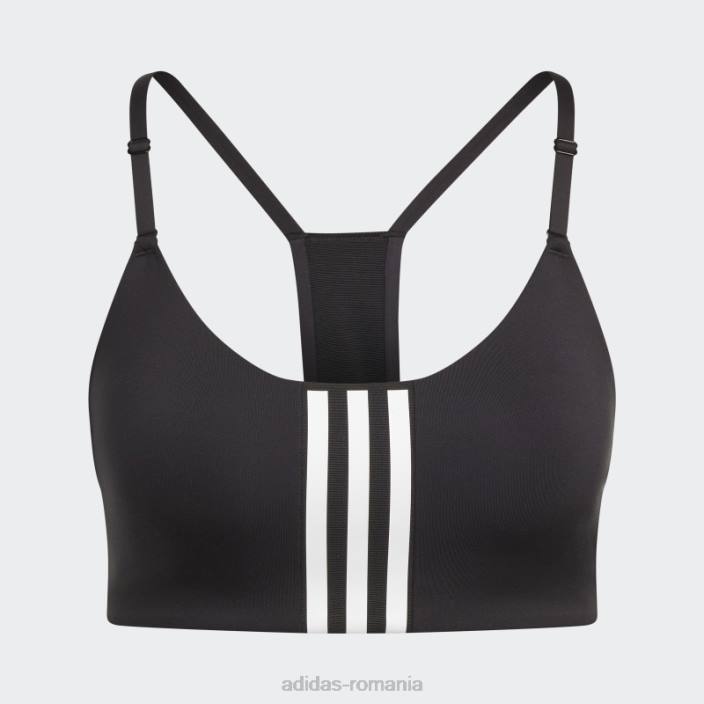 Adidas sutien de sustinere usoara de antrenament aeroimpact negru fierbinte femei alb negru 2JBN2222