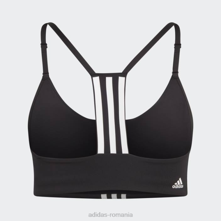 Adidas sutien de sustinere usoara de antrenament aeroimpact negru fierbinte femei alb negru 2JBN2222