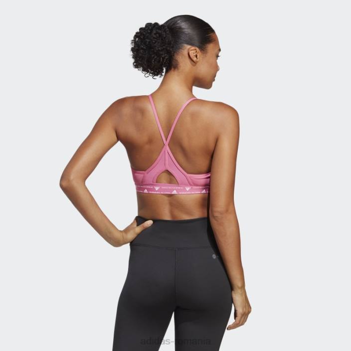 Adidas sutien de sustinere usoara de antrenament aeroreact fucsia femei fucsie 2JBN9265