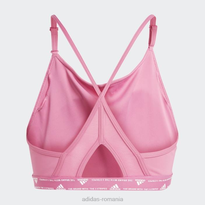 Adidas sutien de sustinere usoara de antrenament aeroreact fucsia femei fucsie 2JBN9265